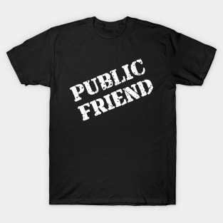 Public Friend Parody Meme T-Shirt